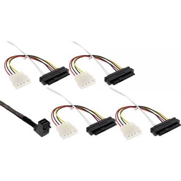 InLine SFF 8482 - SFF-8643, 1m, Wielokolorowy (27633B)