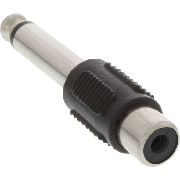 Adapter AV InLine Jack 6.3mm - RCA (Cinch) czarny (99322)