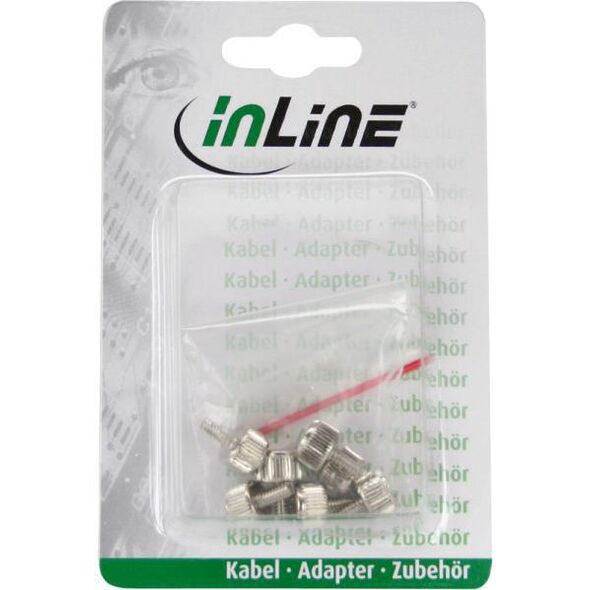 InLine Śrubki 12mm do obudowy  srebrne 6 szt. (77770A)