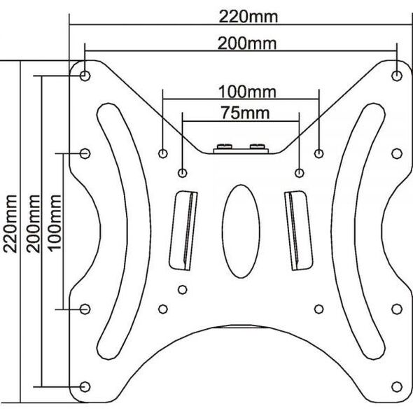 InLine Uchwyt ścienny 23115A 23'' - 42''