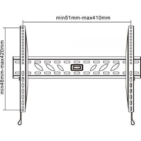 InLine Uchwyt ścienny 23119B 23'' - 42''