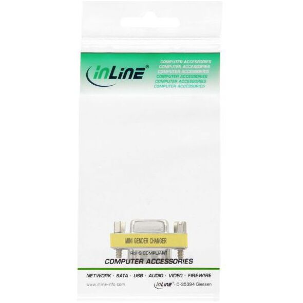 Adapter AV InLine D-Sub (VGA) - D-Sub (VGA) żółty (47714)