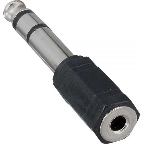 Adapter AV InLine Jack 6.3mm - Jack 3.5mm czarny (99305)