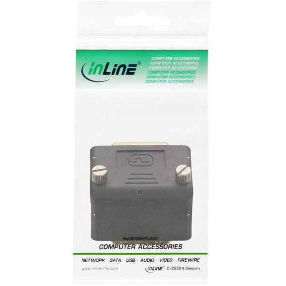 Adapter AV InLine DVI-I - DVI-I czarny (17781W)