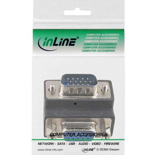 Adapter AV InLine D-Sub (VGA) - D-Sub (VGA) czarny (37248I)