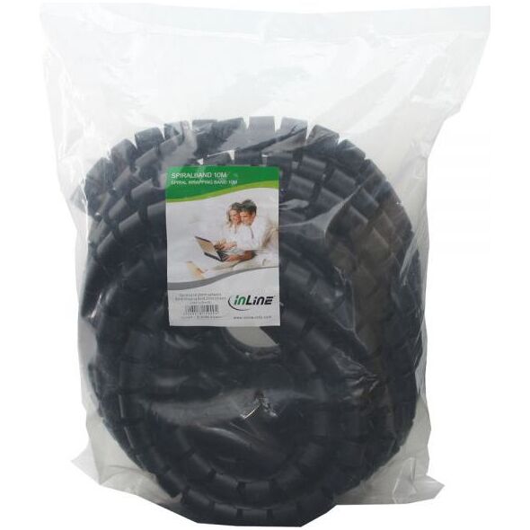Organizer InLine Spirala na przewody Czarny 1 sztuka  (59947U)