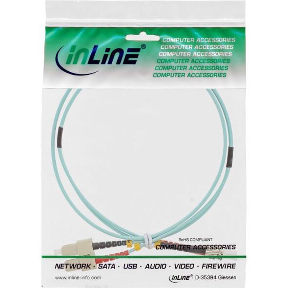 InLine Światłowodowy Duplex Kabel SC/ST 50/125µm OM3 2m - 82502O