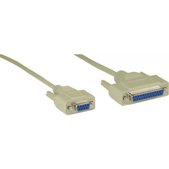 InLine DB-9 - DB-25, 2m, Szary (12122)