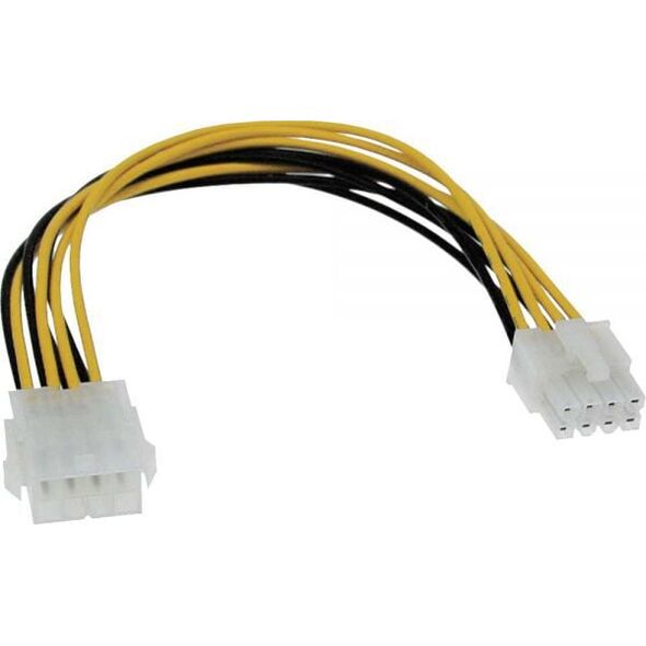 InLine ATX/EPS 8-pin - ATX/EPS 8-pin, 0.2m, Żółty (26631)