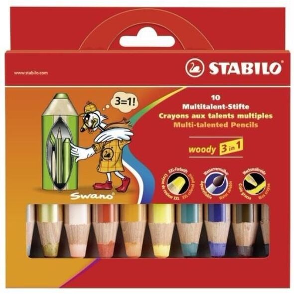 Stabilo Kredki Woody 10 kol. (880/10)