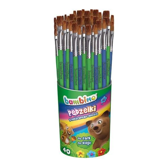 St. Majewski Pędzelki w kubku 40 szt.