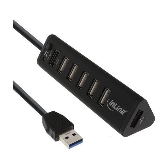 HUB USB InLine 7x USB-A 2.0 (66763)