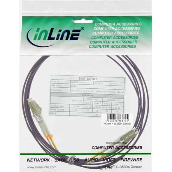 InLine Światłowód Duplex LC/LC 50/125µm OM4 25m (88525P)