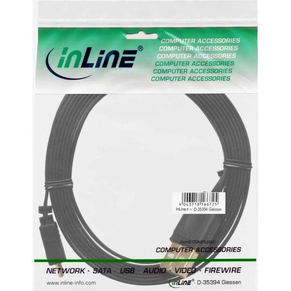 Kabel USB InLine USB-A - microUSB 5 m Czarny (31750F)
