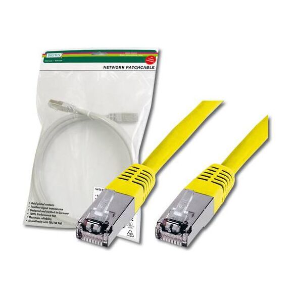Digitus Patchcord, SF/UTP, Cat5e, 1m, żółty (DK-1531-010/Y)
