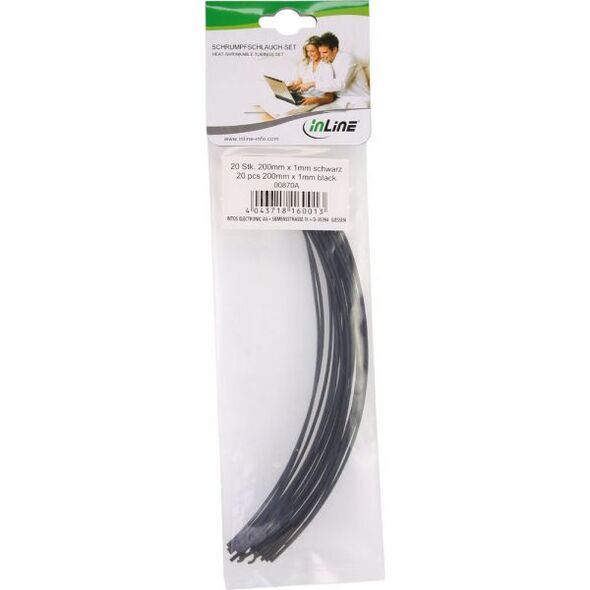 InLine Rurki termokurczliwe 200mm 20 sztuk 4mm - 2mm (00870E)