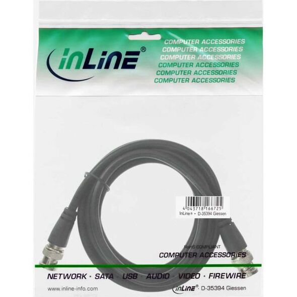 Kabel InLine BNC - BNC 5m czarny (10805)