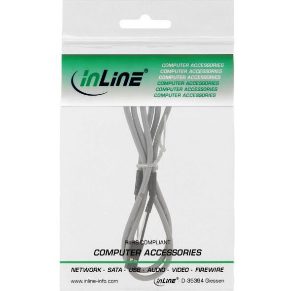 InLine 2 pin - 2 pin, 0.9m, Szary (19995)