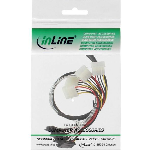 InLine SFF 8482 - SFF 8087, 0.75m, Wielokolorowy (27621)