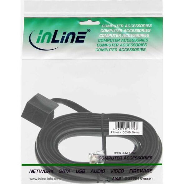 InLine Kabel RJ12 6P6C męski - żeński 5m (18835)