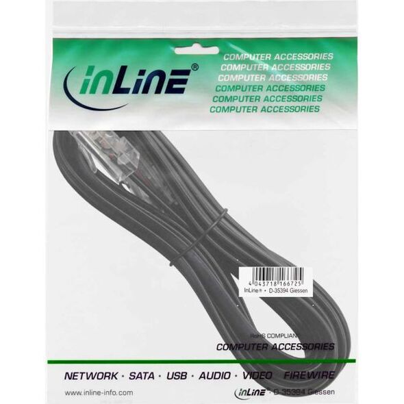 InLine Patchcord ISDN RJ45 męski - męski 8P4C, 3m (68813)