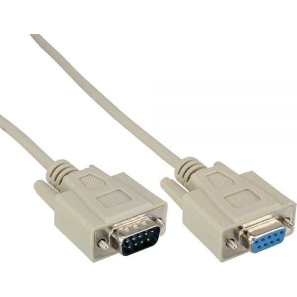 InLine DB-9 - DB-9, 20m, Szary (12214)