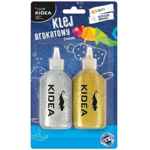 Derform Klej brokatowy 2 kolory 40g KIDEA (DERF.KB2KA)