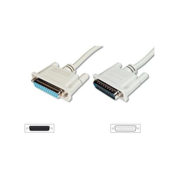 Digitus DB-25 - DB-25, 5m, Beżowy (AK-610201-050-E)