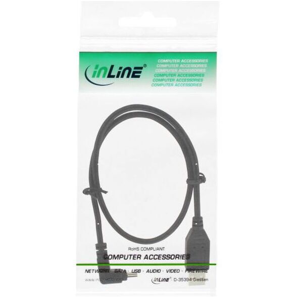 Kabel USB InLine USB-A - miniUSB 0.5 m Czarny (34105)