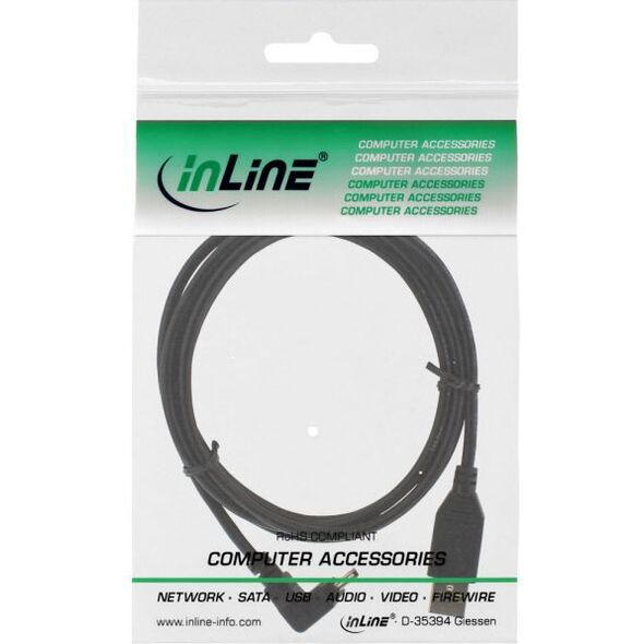 Kabel USB InLine USB-A - miniUSB 1 m Czarny (34110)