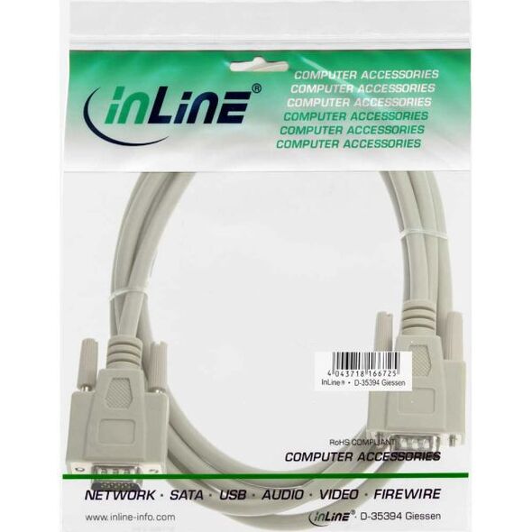 Kabel InLine D-Sub (VGA) - D-Sub (VGA) 2m biały (17712)