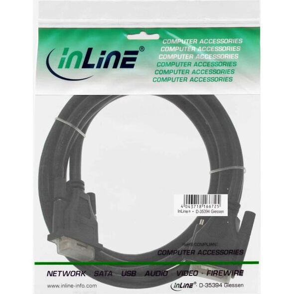 Kabel InLine DVI-D - DVI-D 5m czarny (17775A)