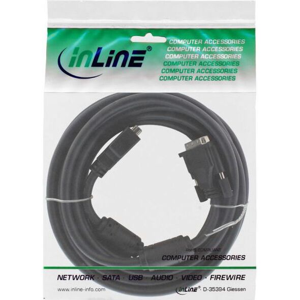 Kabel InLine DVI-D - DVI-D 5m czarny (17776)