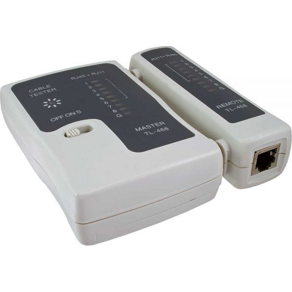 InLine Tester kabli RJ45 i łączników z 9 diodami kontrolnymi (79998A)