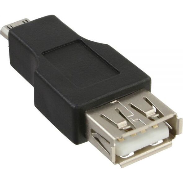 Adapter USB InLine microUSB - USB Czarny  (31604)