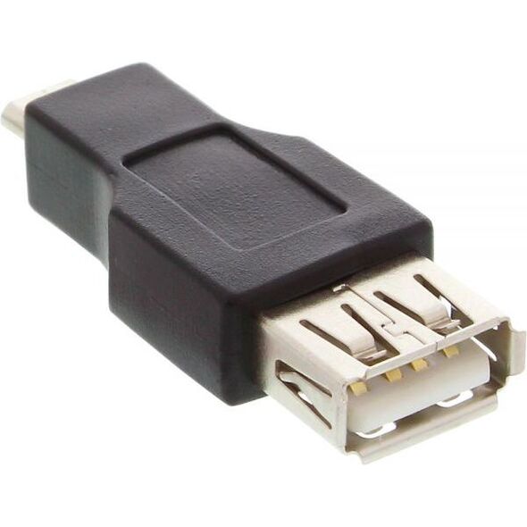 Adapter USB InLine microUSB - USB Czarny  (31608)