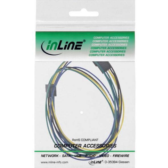 InLine 4-pin - 4-pin, 0.7m, Wielokolorowy (33328D)
