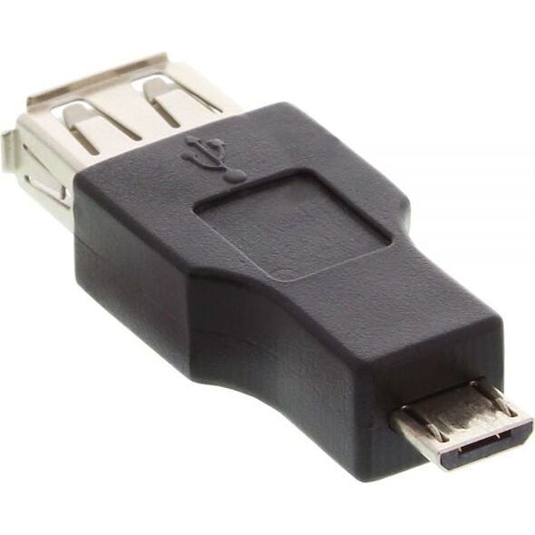 Adapter USB InLine microUSB - USB Czarny  (31608)