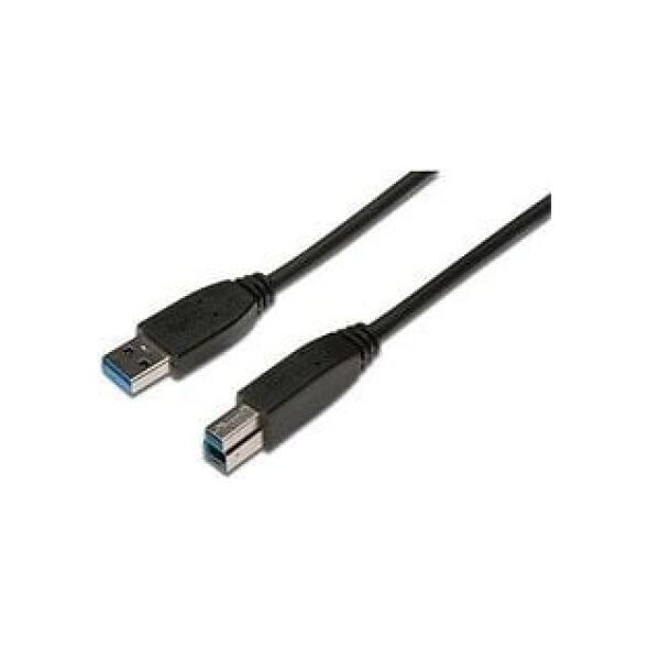 Kabel USB Digitus USB-A - USB-B 1.8 m Czarny (AK-300115-018-S)