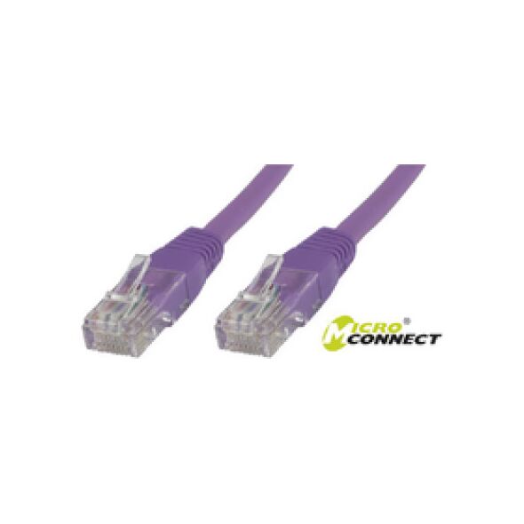 MicroConnect Kabel CAT 6 U/UTP 2m PVC Fioletowy (B-UTP602P)