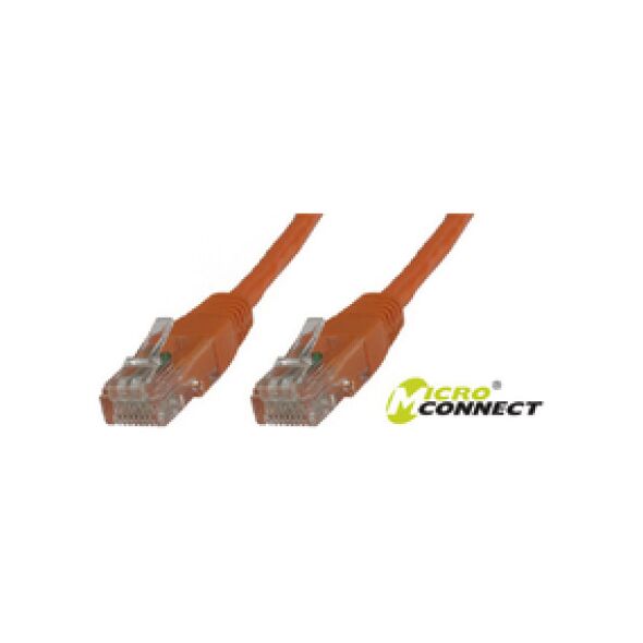 MicroConnect Kabel CAT 6 U/UTP 15m PVC Pomarańczowy (B-UTP615O)