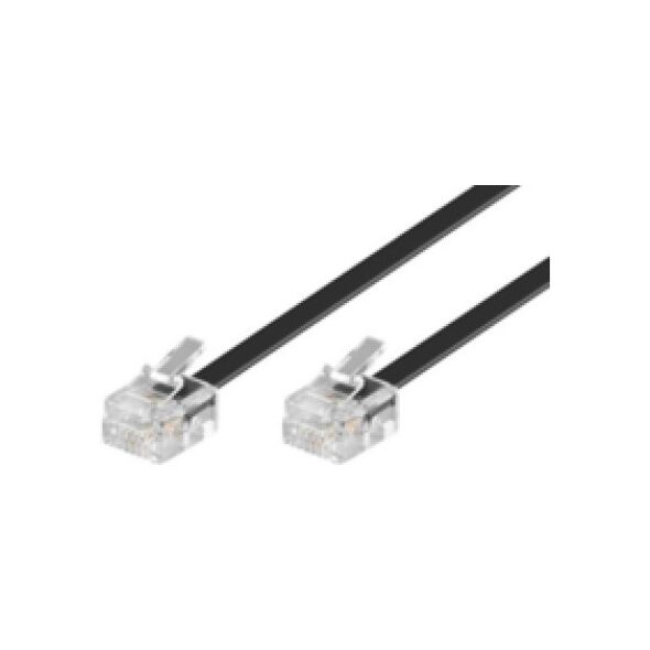 MicroConnect RJ-11/RJ-11 (M/M) 2m Czarny (MPK182)