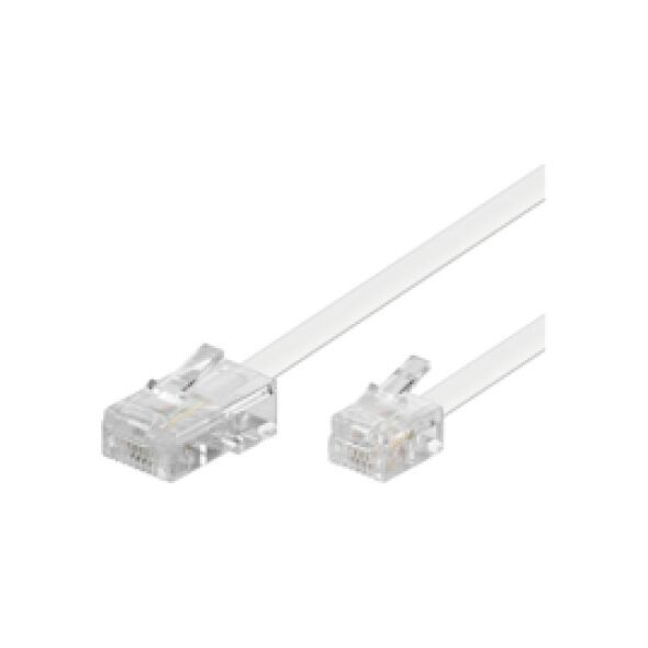 MicroConnect RJ-11/RJ-45 (M/M) 3m Biały (MPK453)