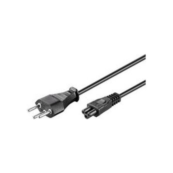 Kabel zasilający MicroConnect Swiss - C5, 1.8m, czarny (PE160818)