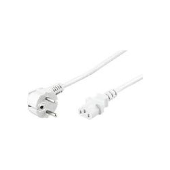 Kabel zasilający MicroConnect IEC320, 5m, biały (PE010450W)
