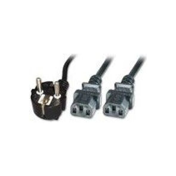 Kabel zasilający MicroConnect Y-Cord, 2 x C13, 1.8m (PE011318)