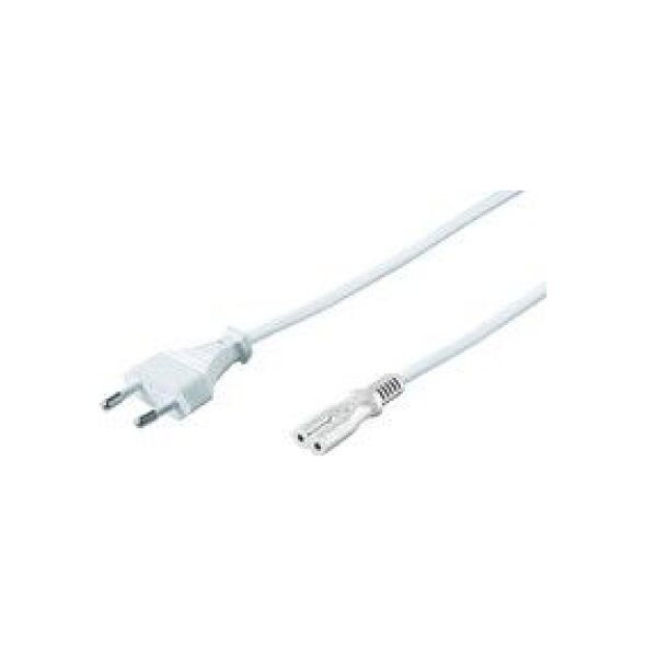 Kabel zasilający MicroConnect C7, 3m, biały (PE030730W)