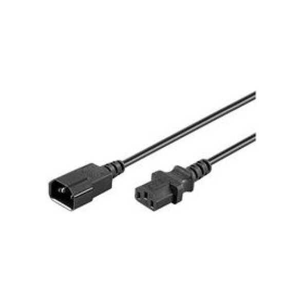 Kabel zasilający MicroConnect Przedłużający C13-C14, 1.8m (PE040618)