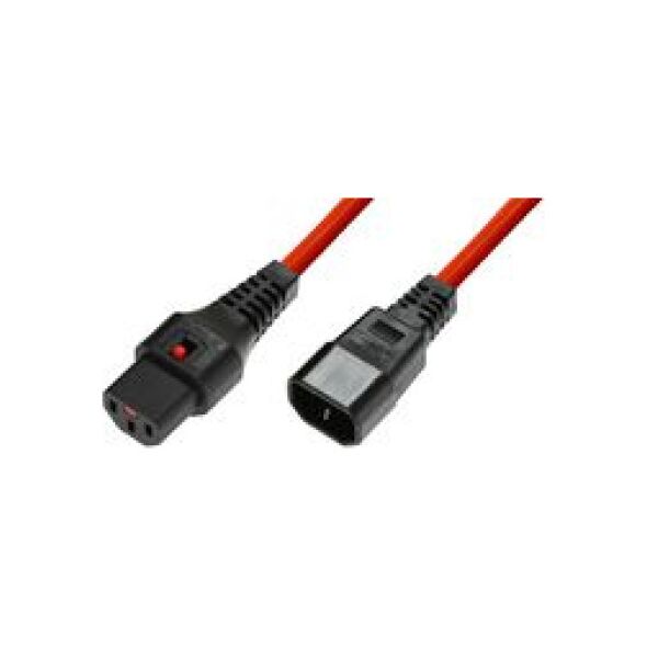 Kabel zasilający MicroConnect IEC LOCK C13 - C14, 3m (PC1387)