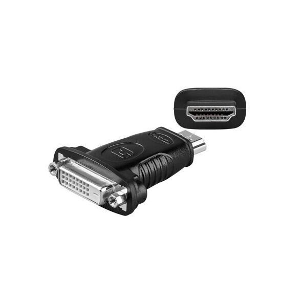 Adapter AV MicroConnect HDMI - DVI-D czarny (HDM1924F)